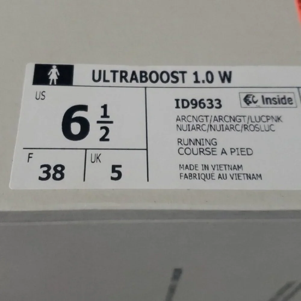 New Adidas Ultraboost 1.0 Womens Teal Blue Running Sneakers‎ Size 6.5 Training